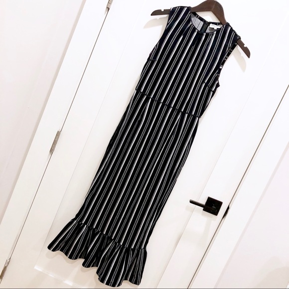 NWOT Opening Ceremony Striped Dress w/Ruffle Hem - Picture 8 of 8